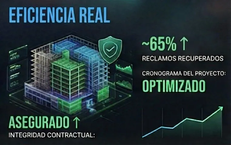 Eficiencia Real con metodología BIM: 65% de reclamos recuperados, cronograma del proyecto optimizado y asegurado con integridad contractual.